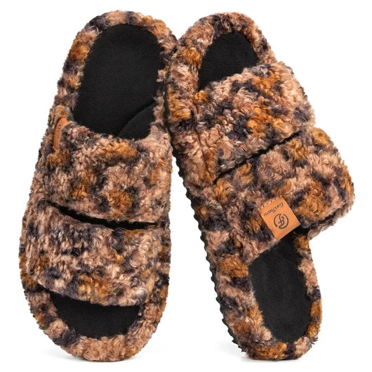 Lumina TeddyCloud™ Open-Toe Slippers