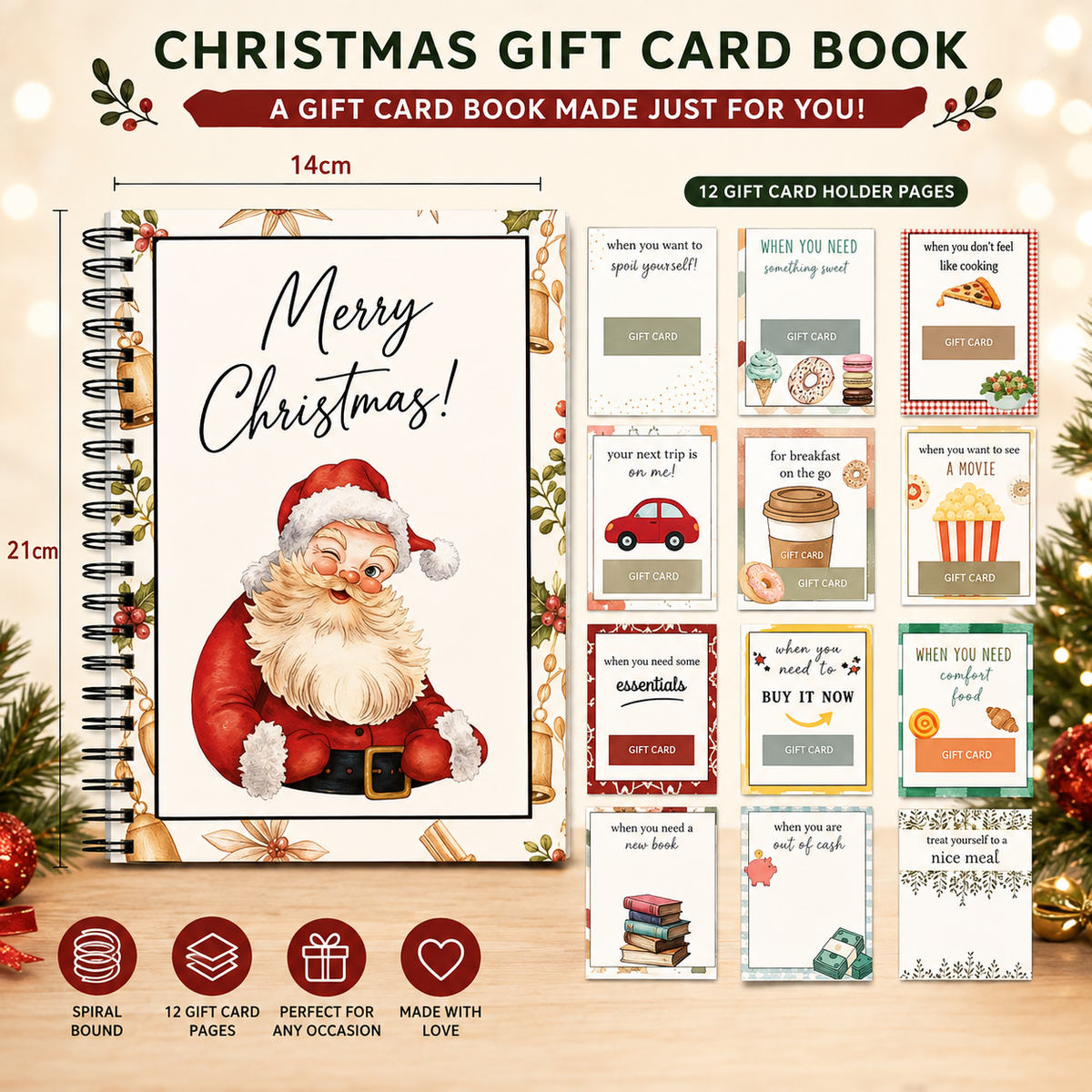 Lumina MerryMoments™ Christmas Gift Card Book