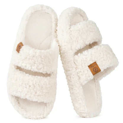 Lumina TeddyCloud™ Open-Toe Slippers