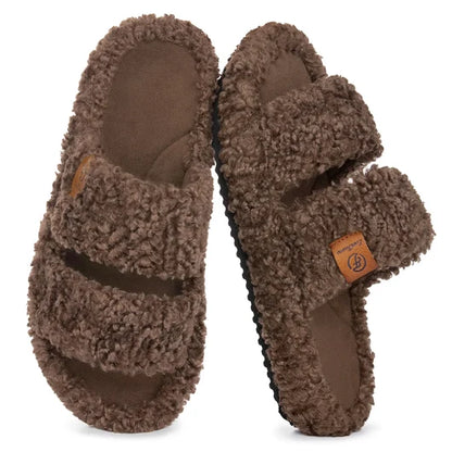 Lumina TeddyCloud™ Open-Toe Slippers