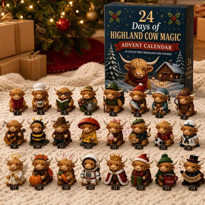 24-Day Highland Cow Advent Calendar