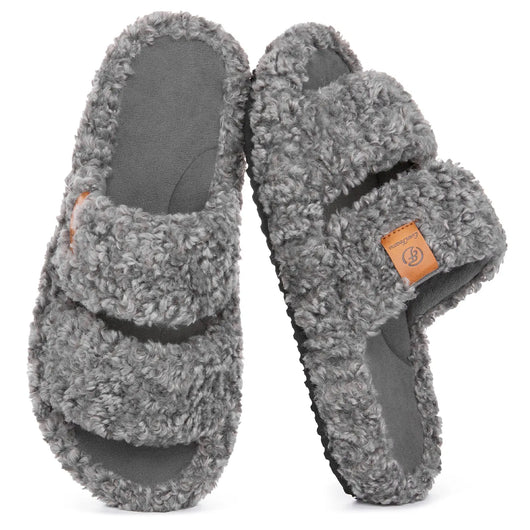 Lumina TeddyCloud™ Open-Toe Slippers