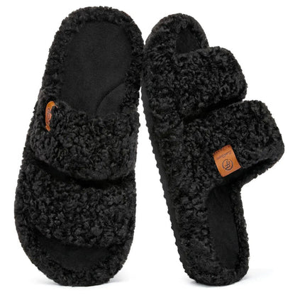 Lumina TeddyCloud™ Open-Toe Slippers