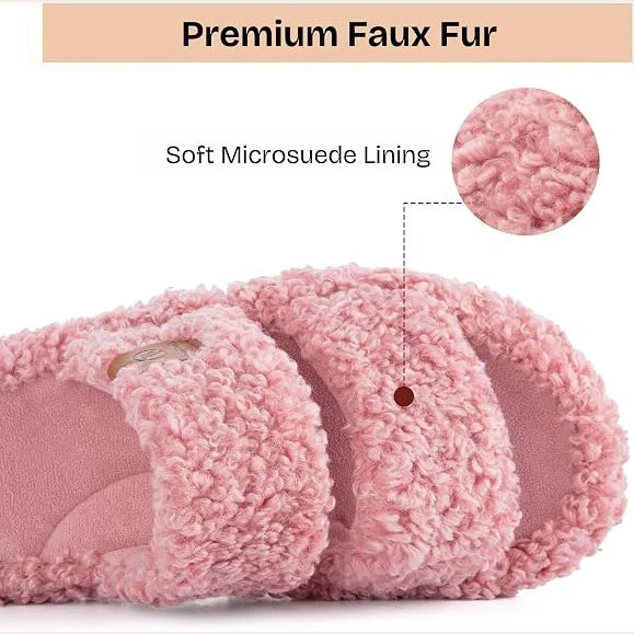 Lumina TeddyCloud™ Open-Toe Slippers