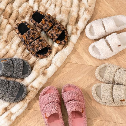 Lumina TeddyCloud™ Open-Toe Slippers